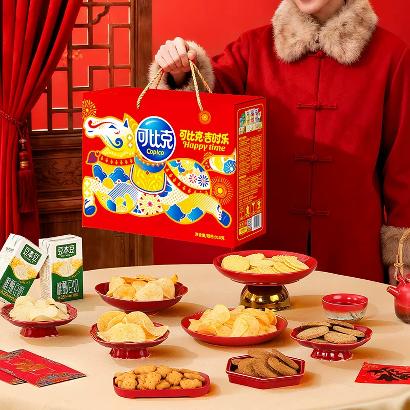 可比克多口味混合装910g出游踏青零食薯片