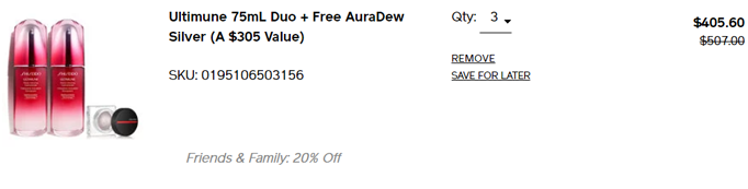 Shiseido资生堂全场护肤美妆额外8折 套组参加 拔草哦