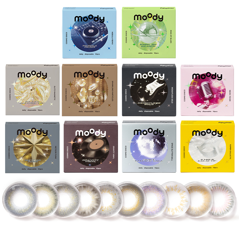 moody日抛DISCO金粉美瞳10片热销款