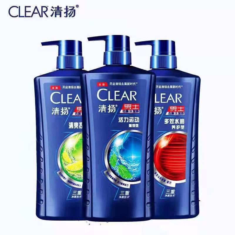 清扬男士清爽控油洗发水750ml 2瓶