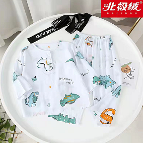 10.9元起包邮！夏季儿童绵绸睡衣（超多款可选）