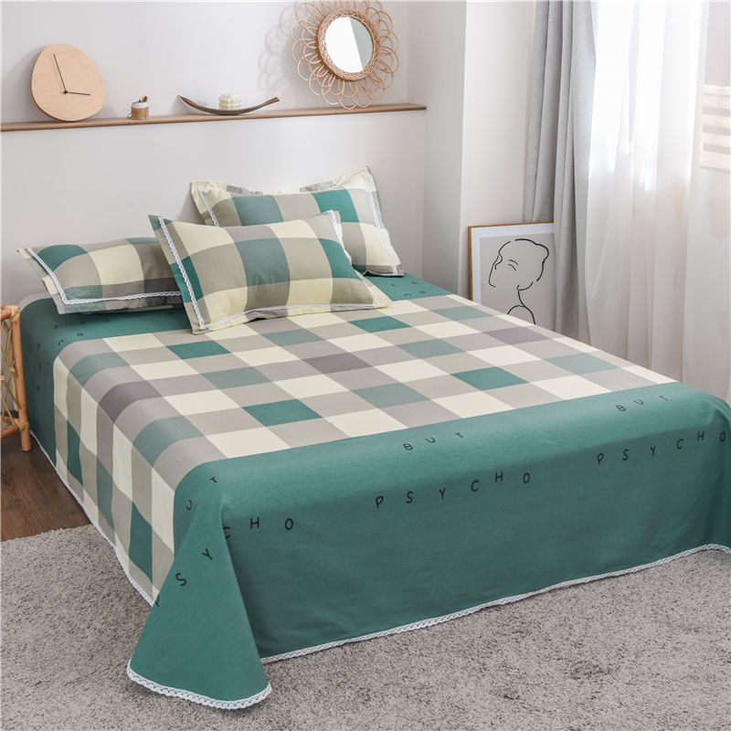 【全尺寸一个价】亚麻粗布老粗布凉席三件套