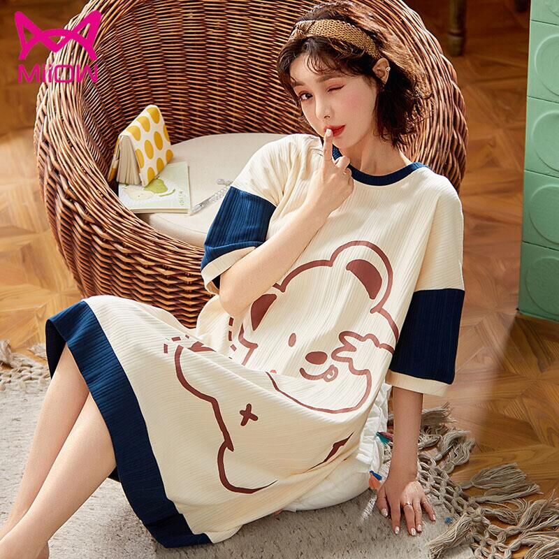 【猫人】2022年新款睡裙女夏季薄款
