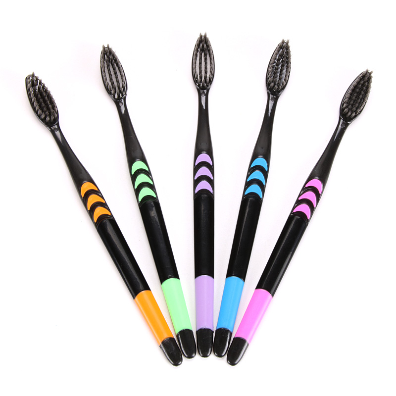 【稳定签到】家用超细超软竹炭软毛牙刷5支装