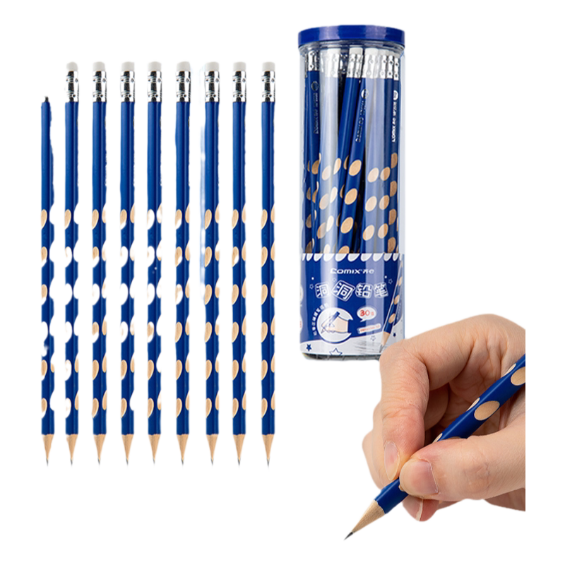 2000库存！齐心彩色洞洞铅笔50只