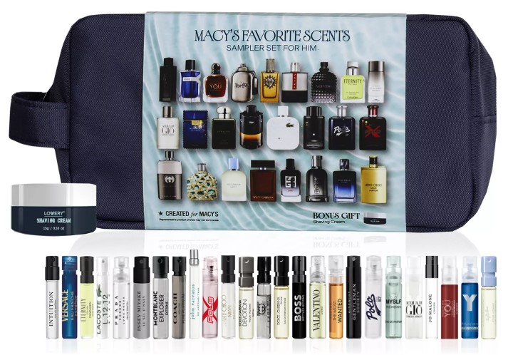 Macy's Men's 28-piece Fragrance and Grooming Sampler