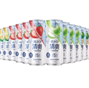69元包邮！锐澳 洋酒预调酒清爽系列鸡尾酒套装330ml*12（3口味）*2件