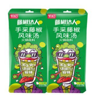 1.75元包邮！骄启藤椒风味火锅底料100g