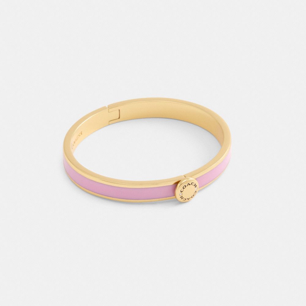 coach coach rivet enamel hinged bangle CBW71-GD/PK