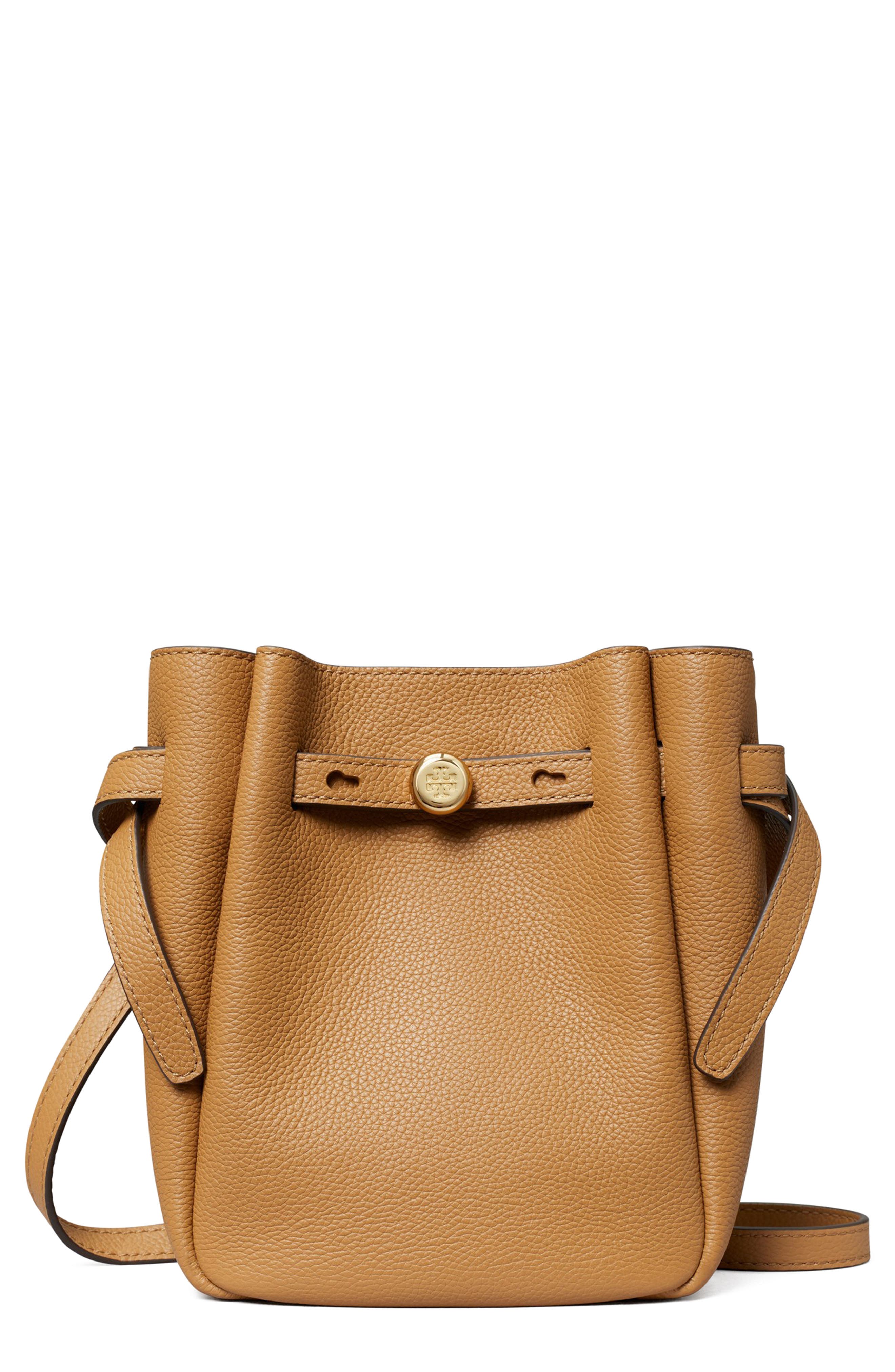 Tory Burch Romy Pebble Leather Phone Crossbody Bag