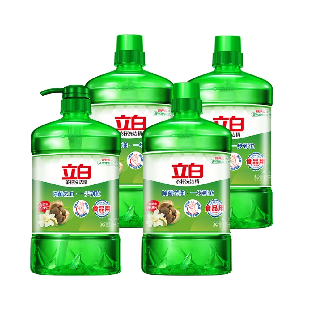 立白茶籽除菌去油洗洁精1.45KG*4瓶