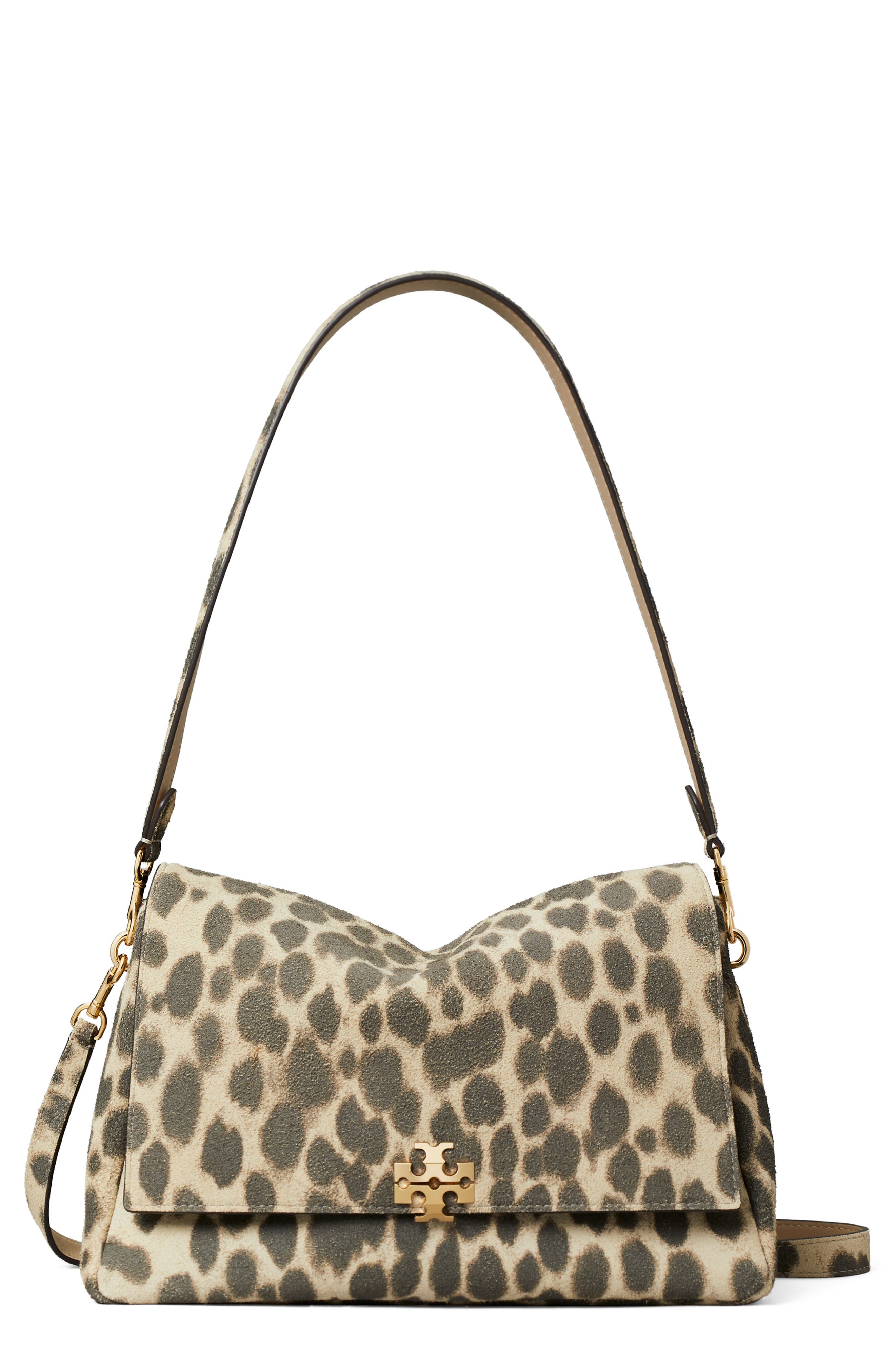 Tory Burch Charlie Suede汤丽柏琦单肩包 Leopard Spots