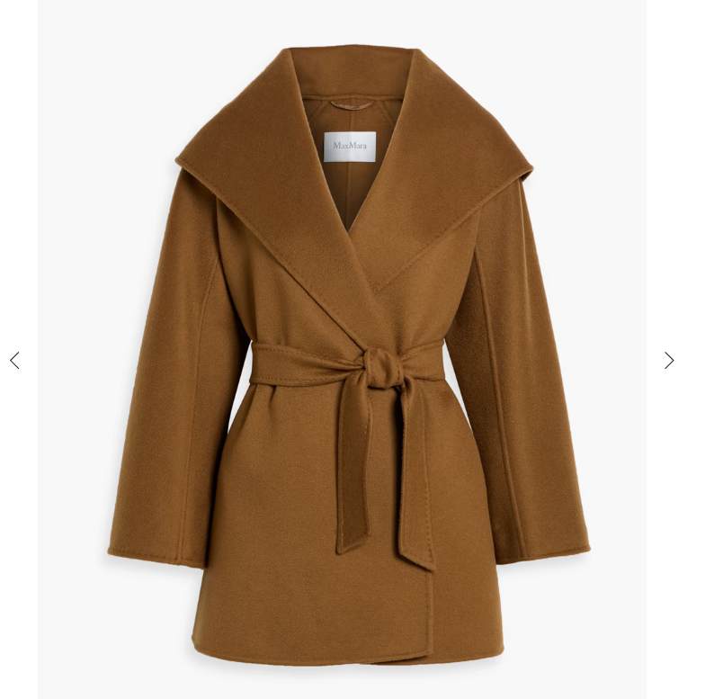 Max Mara Ocroma短大衣25折叠加8折码纯羊绒优惠