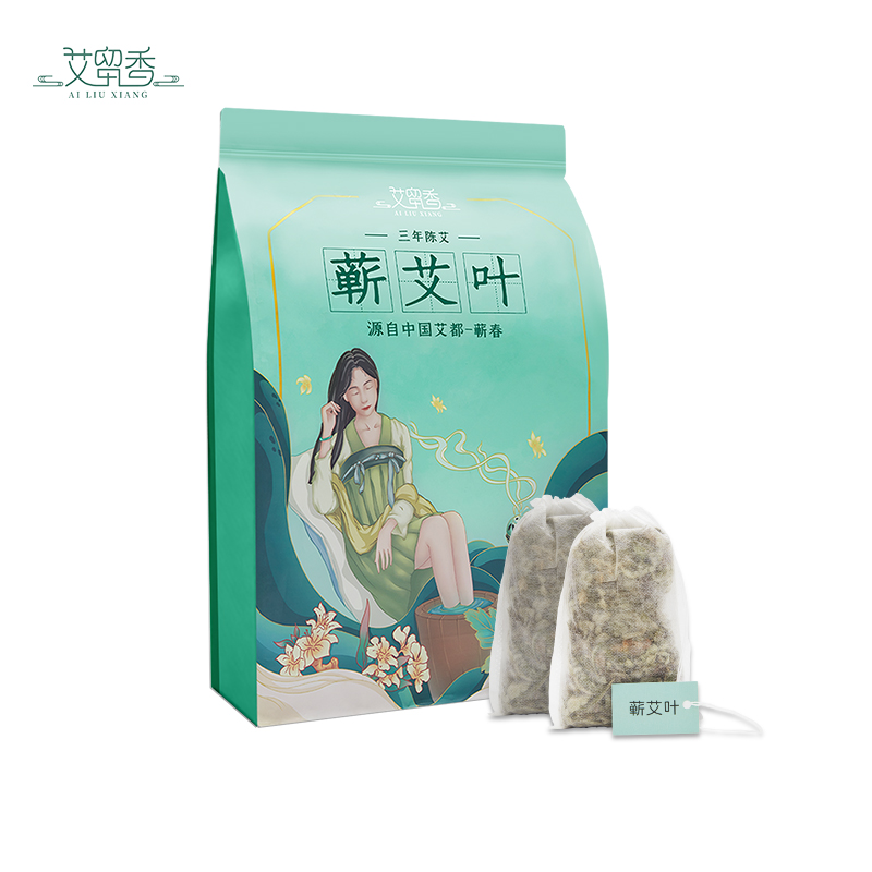 可签到丨纯蕲艾叶艾草泡脚药包10包200g