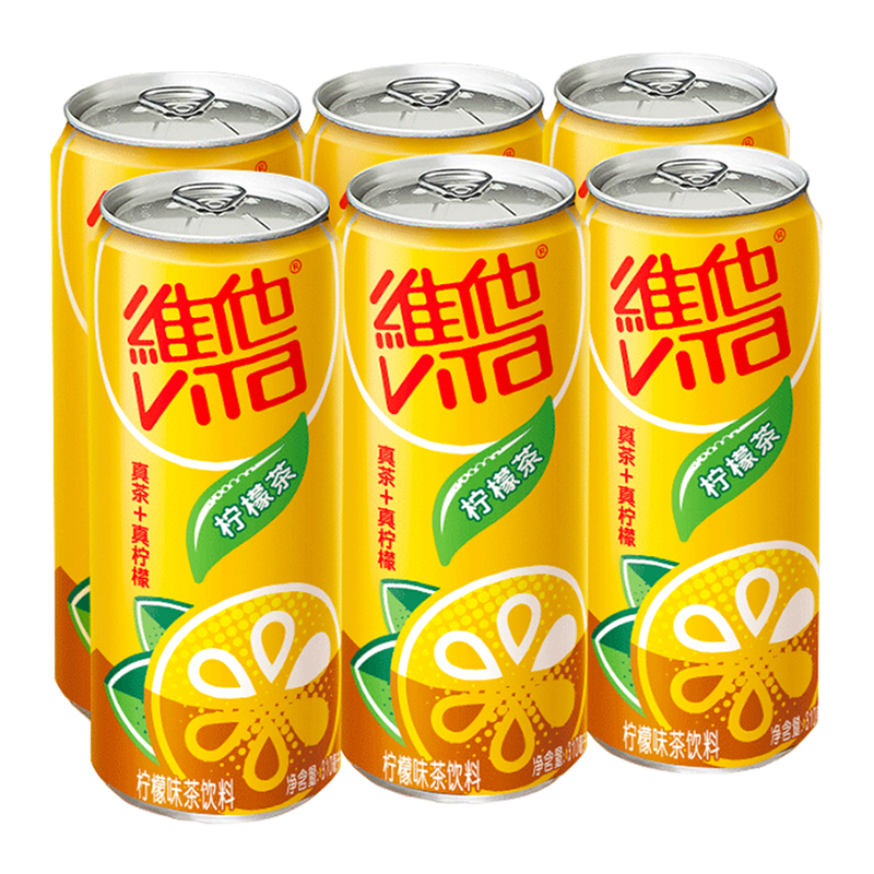 维他柠檬茶天然红茶+真正柠檬汁310ml*6罐