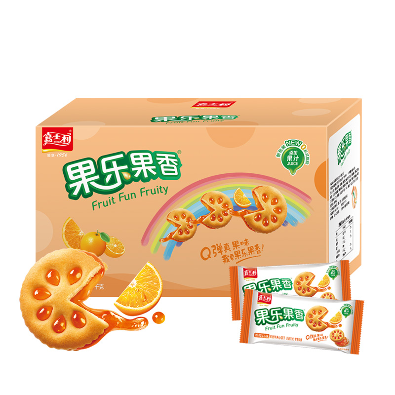 嘉士利果乐果香夹心饼干1000克