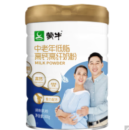 34.6元！蒙牛 中老年低脂高钙高纤奶粉 800g/罐（返6元E卡后）