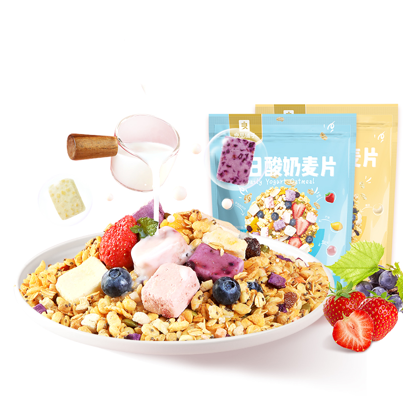 良品铺子奇亚籽麦片400g袋