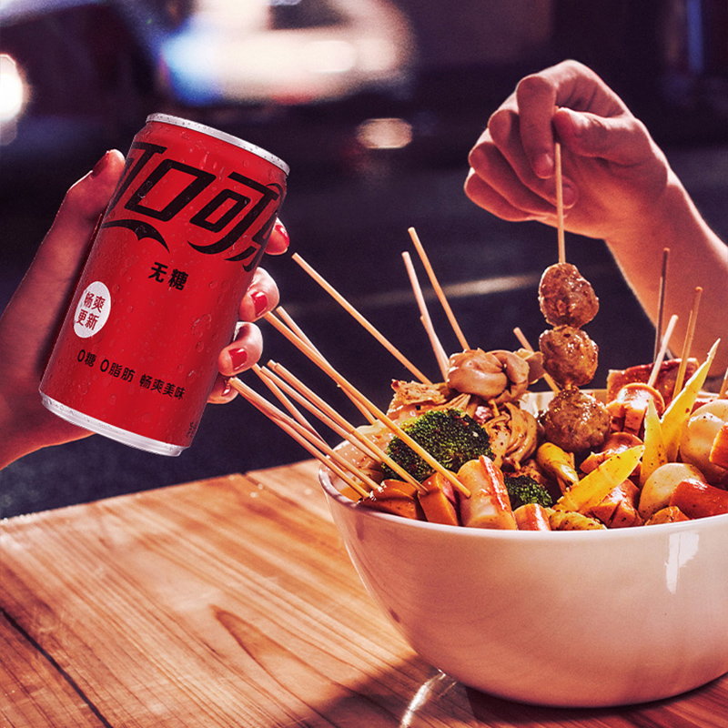 拍2件！可口可乐零度无糖迷你罐