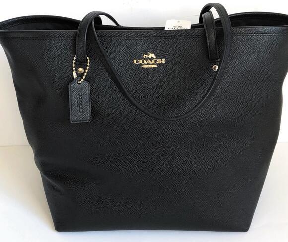 coach crossgrain large street tote