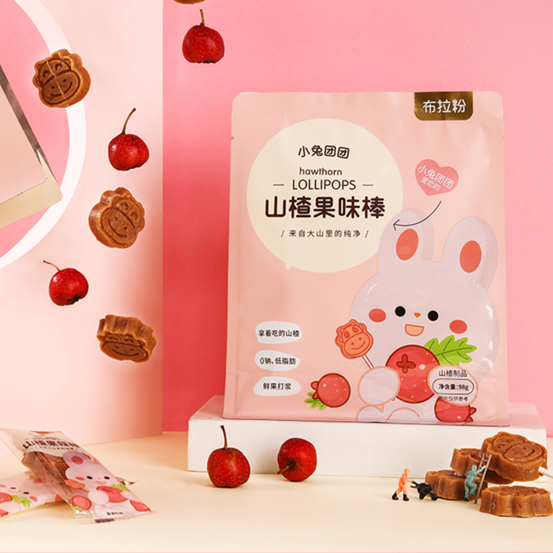 【布拉粉】无添加宝宝山楂果味棒整包10根