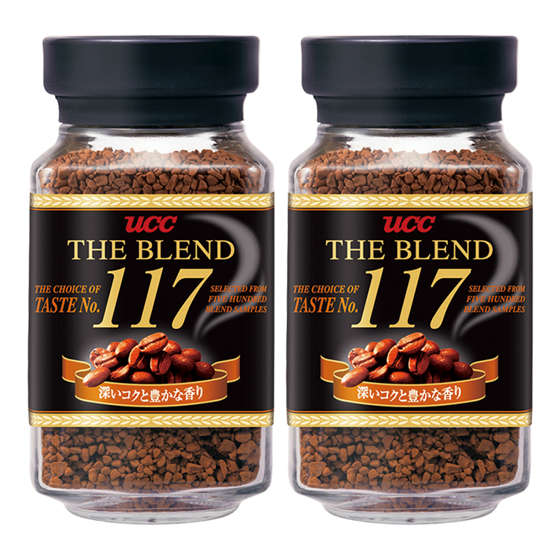 UCC悠诗诗117速溶黑咖啡90g×2瓶