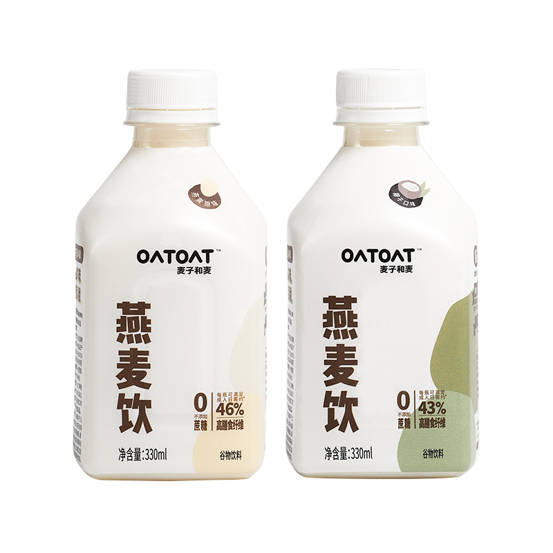 oatoat麦子和麦早餐低脂燕麦饮12瓶