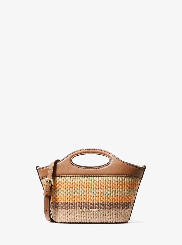 Michael Kors Tatum 条纹编织单肩包 小号