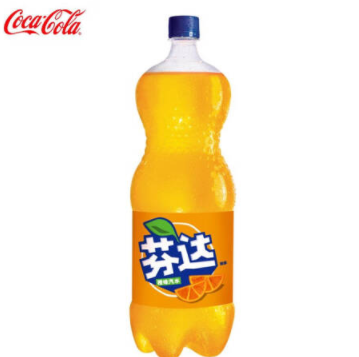 9.5元包邮！芬达橙味汽水888ml*3瓶