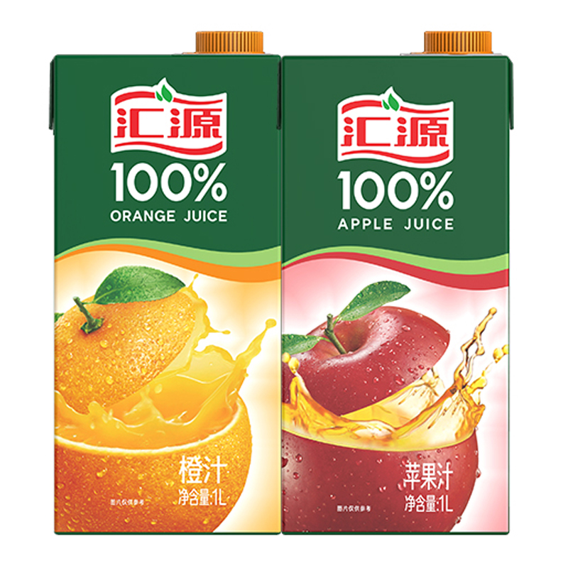 【汇源】浓缩百分百果汁组合装1L*2