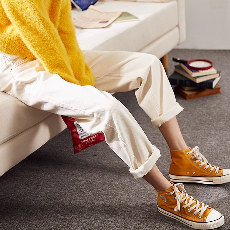 女老爹裤哈伦裤显瘦直筒休闲裤女 