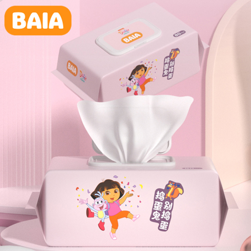 BAIADORA朵拉系列湿巾婴幼儿80抽*6包