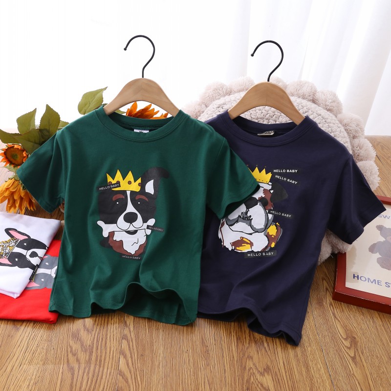 儿童夏款全棉亲子短袖