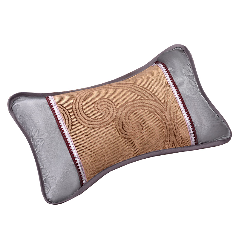 夏季双面竹叶冰丝藤凉枕