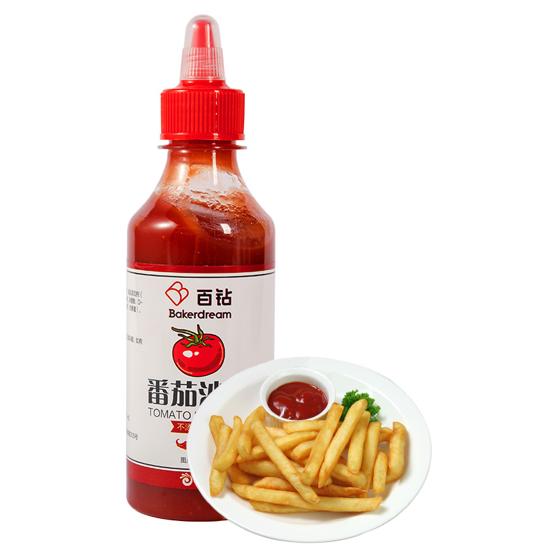 【撸签到】百钻0脂肪番茄沙司酱沙拉酱280g