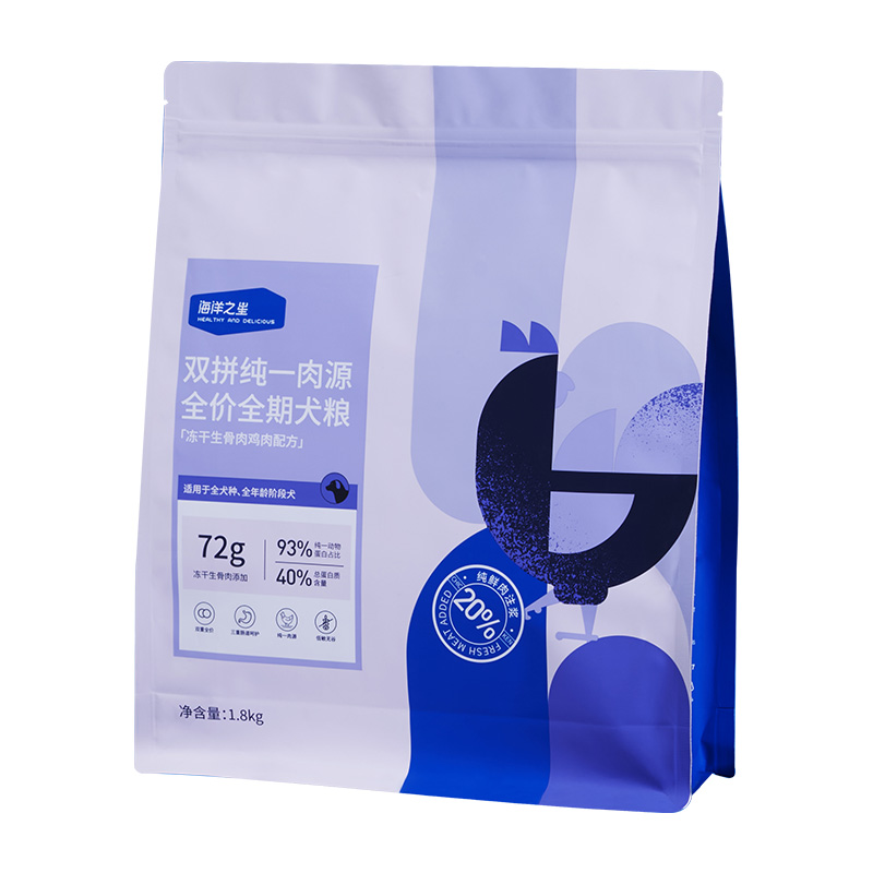 海洋之星双拼纯一肉源狗粮冻干鸡肉1.8kg