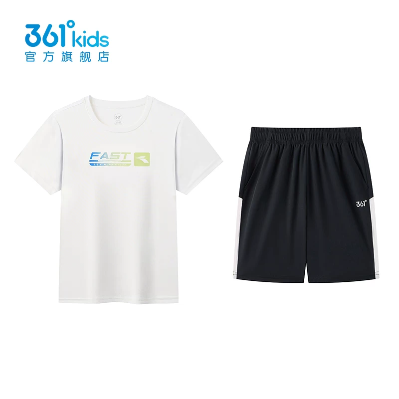 到手33！361童装梭织透气套装120cm-175cm