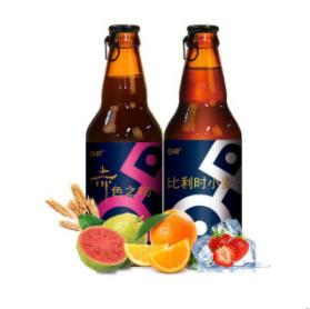 9.9元包邮！精酿果啤 比利时小麦*1瓶+赤色之吻*1瓶 