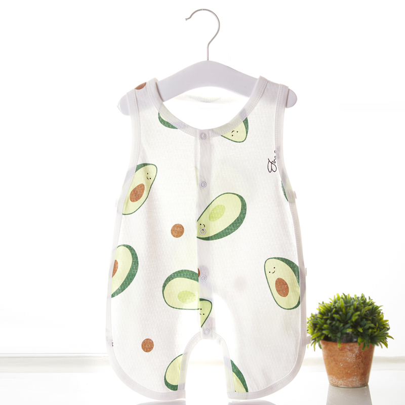 【拍2件】琵琶衣婴儿夏季男女宝宝背心哈衣