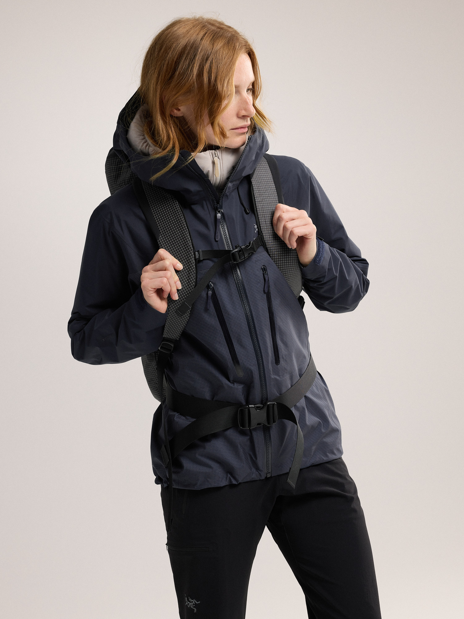 Arcteryx Alpha 始祖鸟男士夹克 Black Sapphire XXL