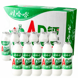 23.9元包邮！娃哈哈AD钙奶100ml*24瓶