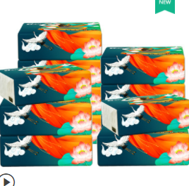 5.9元包邮！逸竹国风压花系列8包抽纸