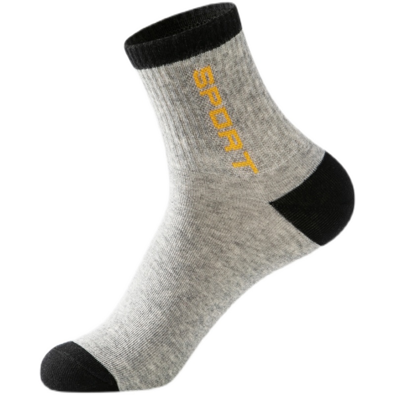 男士中筒袜春夏薄款10双