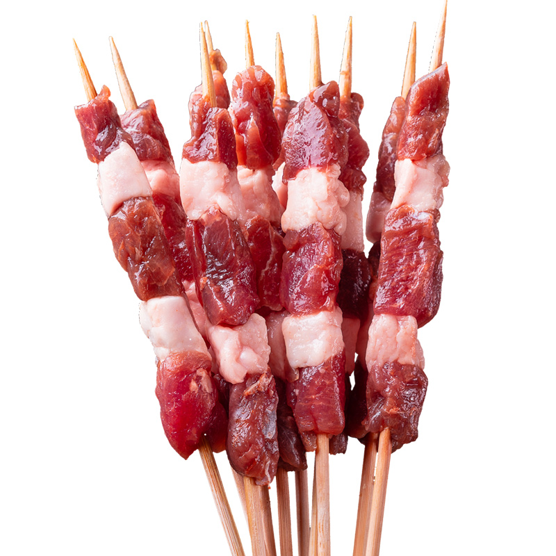 【30串！】装新鲜内蒙羊肉烤串