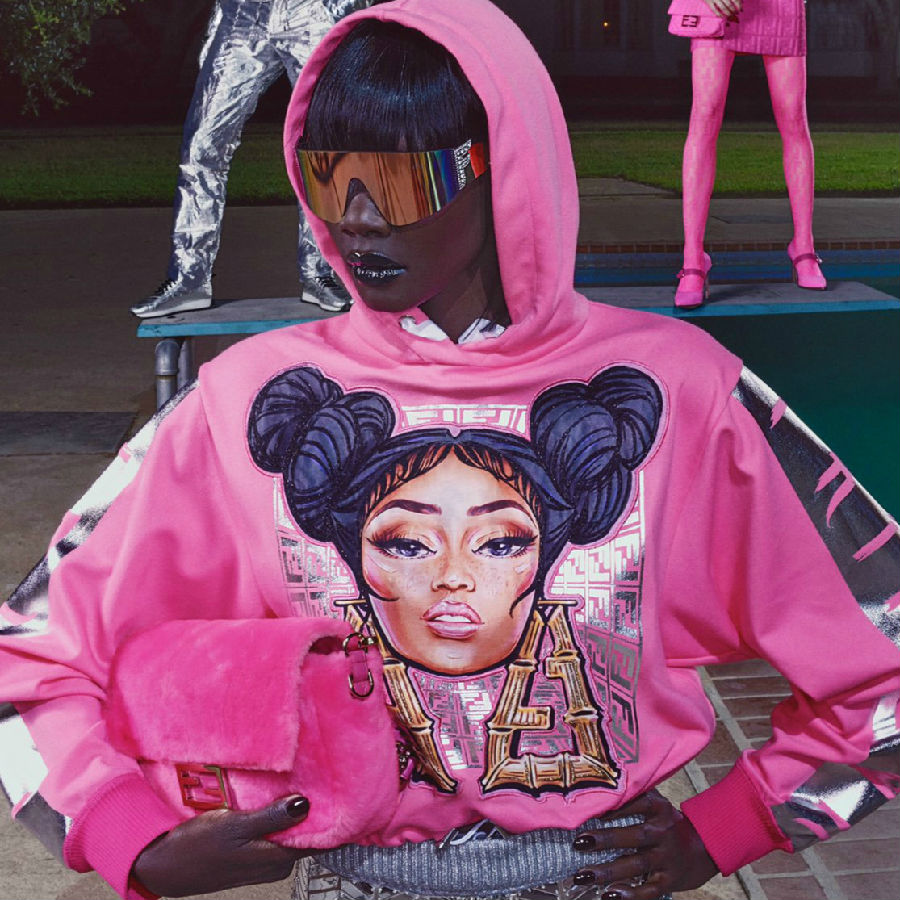 fendi×nicki minaj 联名手袋