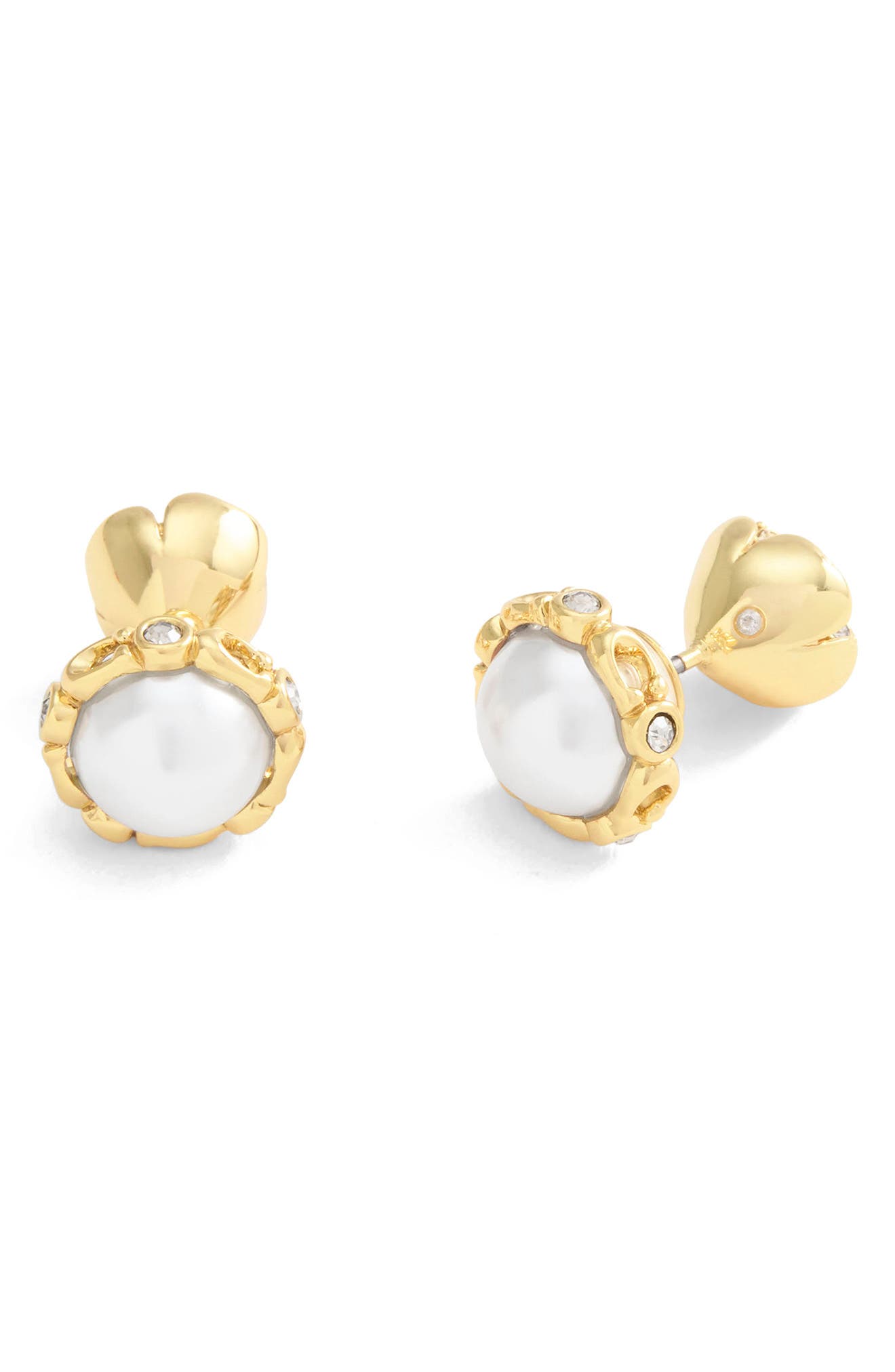 COACH Faux Pearl Front/Back Earrings