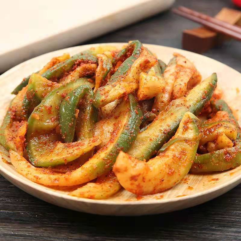 山东特产手工腌制青萝卜皮咸菜下饭菜500克