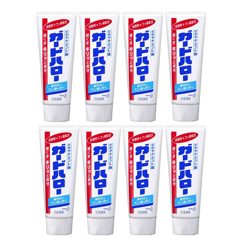 花王KAO防蛀固齿药用美白牙膏165g*8支