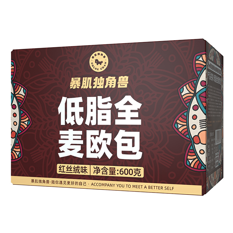【暴肌独角兽】欧包全麦面包无糖精低脂