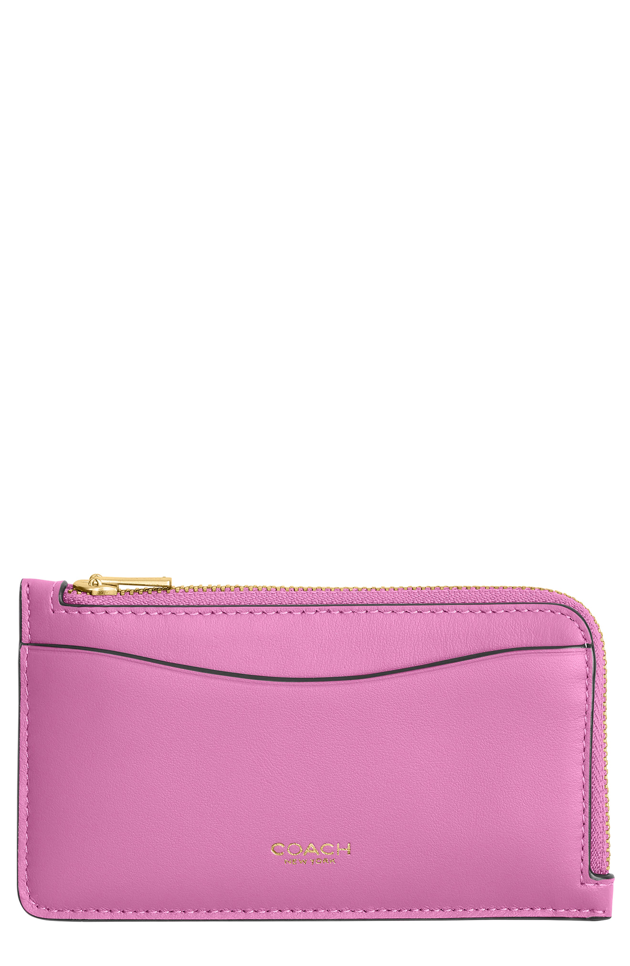 COACH New York Refined Leather Card Case